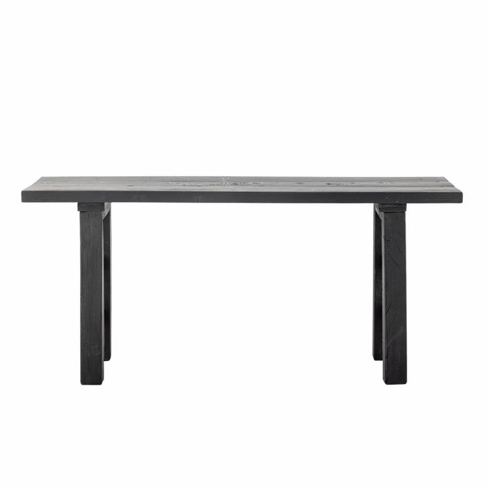 Riber Bench, Black, Reclaimed Wood