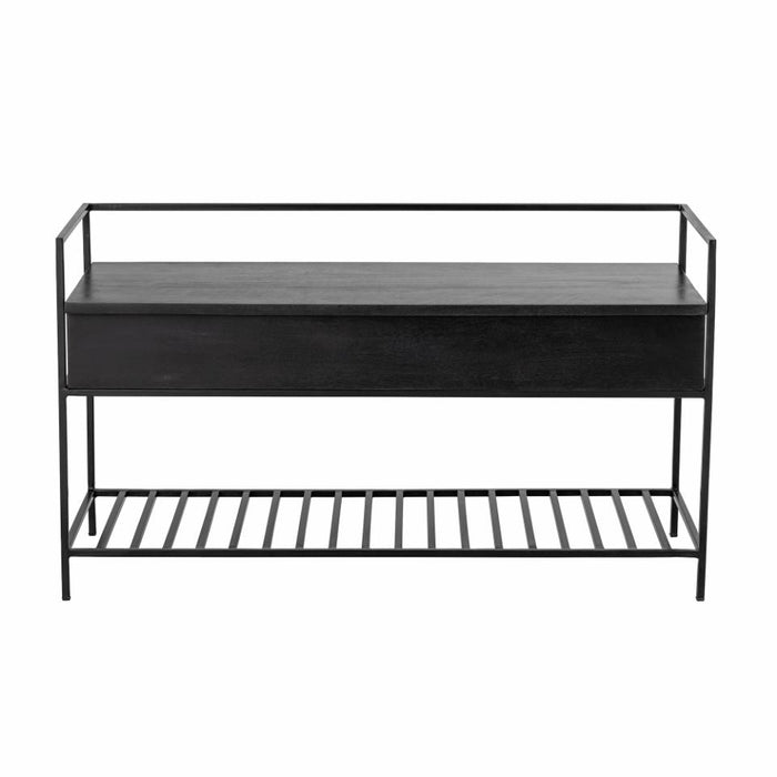 Abelone Bench, Black, Mango