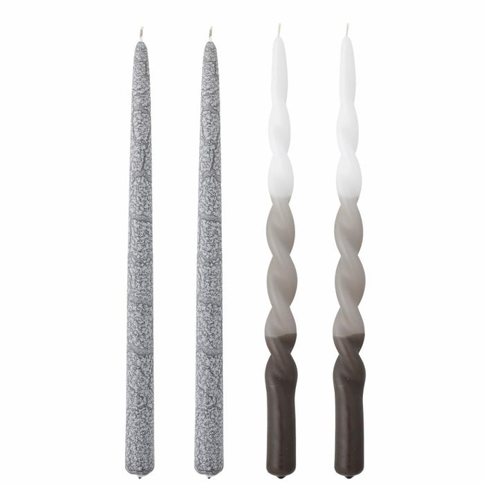 Frost Candle, Grey, Parafin