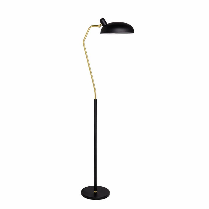 Roseanna Floor Lamp, Black, Metal