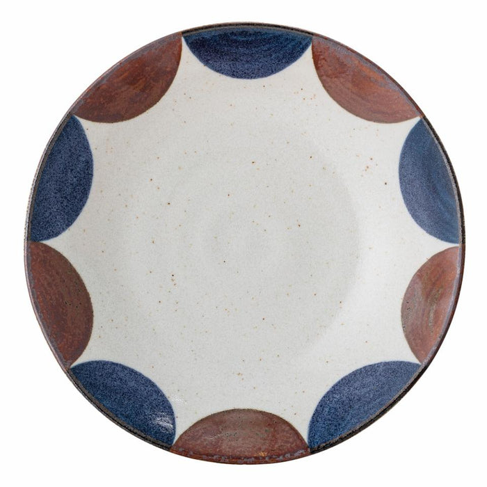 Camellia Plate Deep, Blue, Porcelain