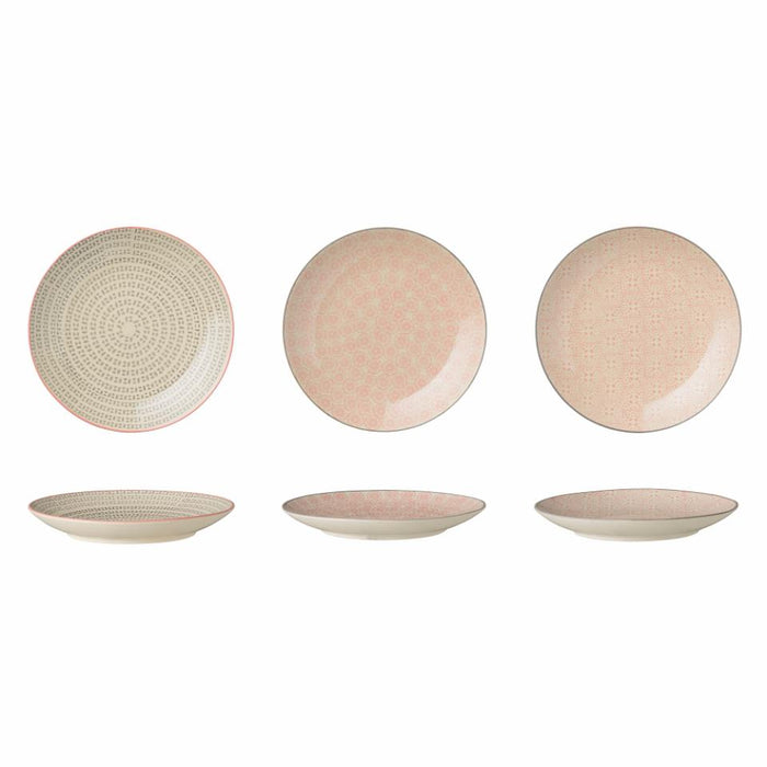 Cécile Plate, Rose, Stoneware