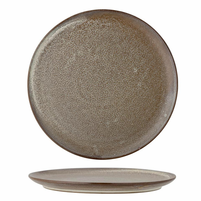 Nohr Plate, Brown, Stoneware