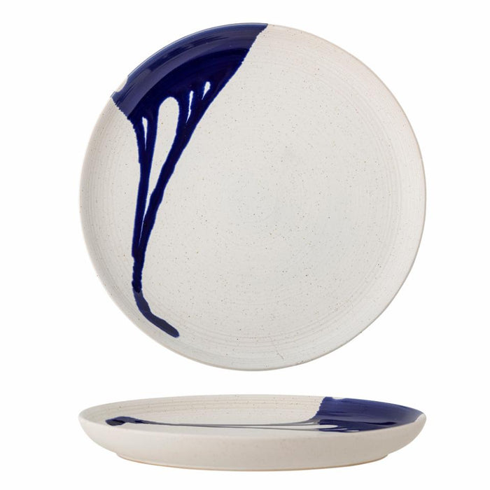 Okayama Plate, Blue, Stoneware