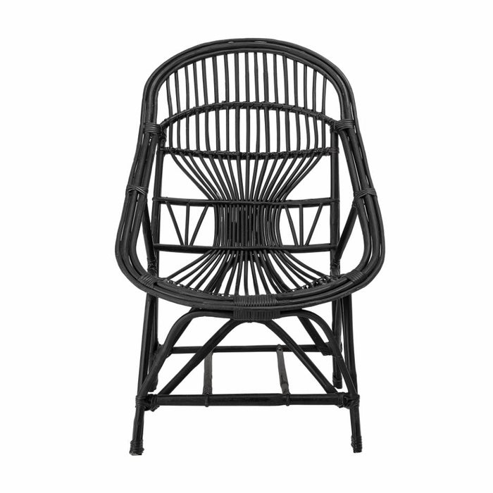 Joline Lounge Chair, Black, Cane