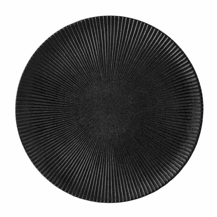 Neri Plate, Black, Stoneware