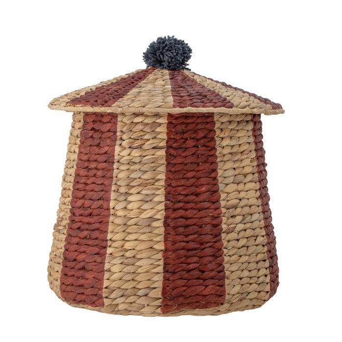 Birsen Basket w/Lid, Red