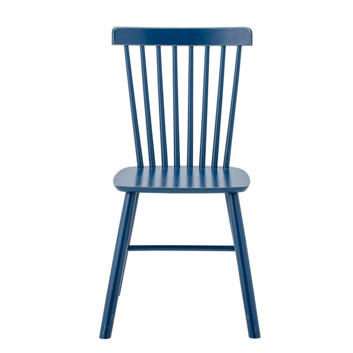 Mill Dining Chair, Blue, Rubberwood