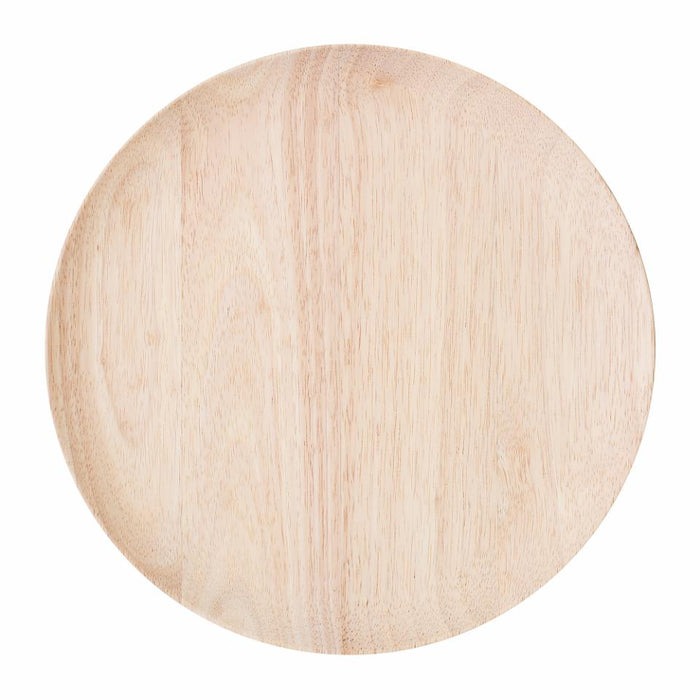 Nolia Plate, Nature, Rubberwood