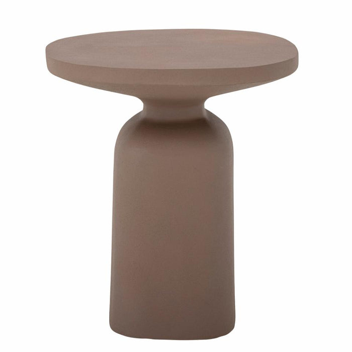 Millan Side Table, Brown, Aluminum