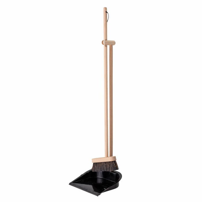 Cleaning Dustpan & Broom, Nature, Beech