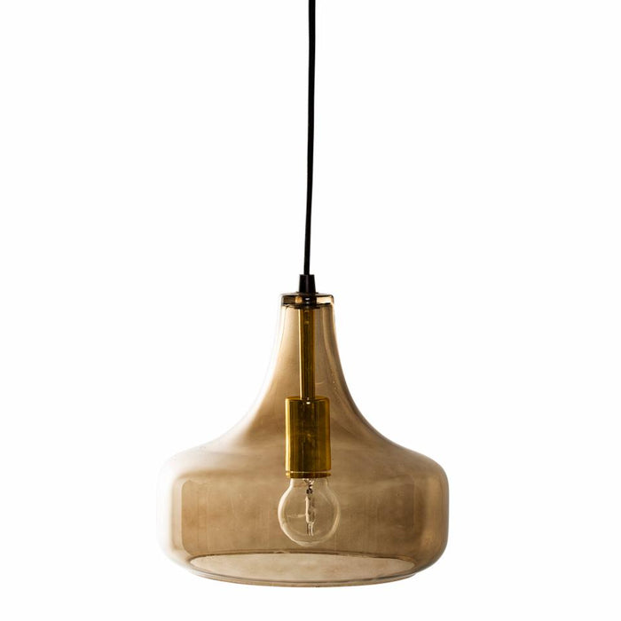 Yuser Pendant Lamp, Brown, Glass