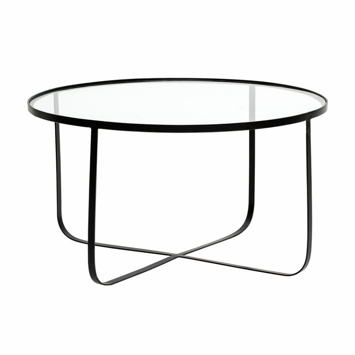 Harper Coffee Table, Black, Glass