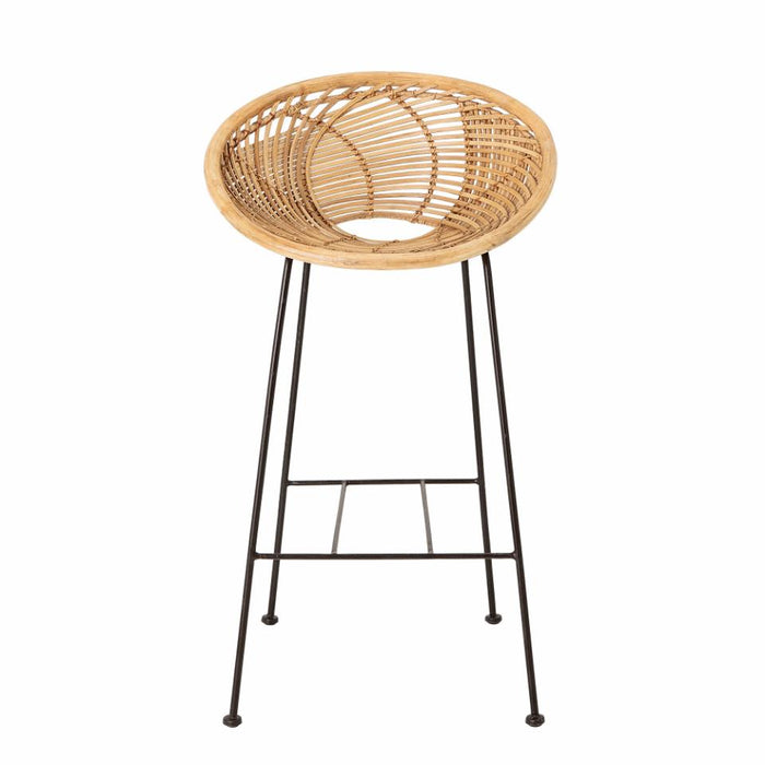 Yonne Bar Chair, Nature, Rattan