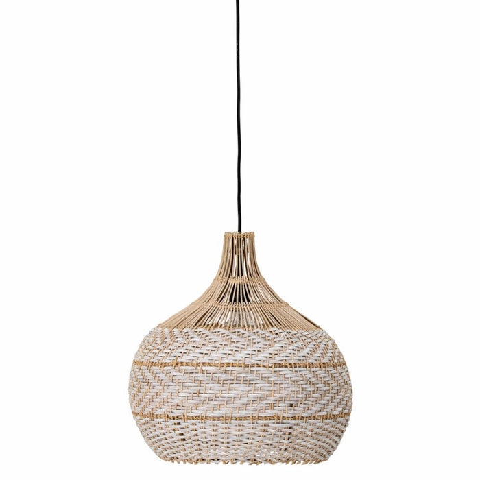 Christa Pendant Lamp, White, Cane