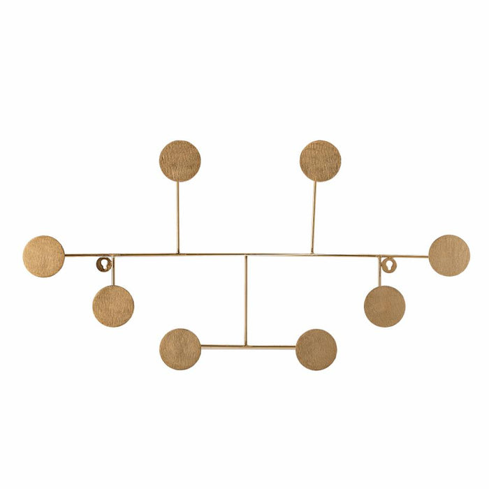 Fia Coat Rack, Brass, Metal