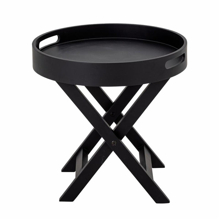 Freya Tray Table, Black, Rubberwood