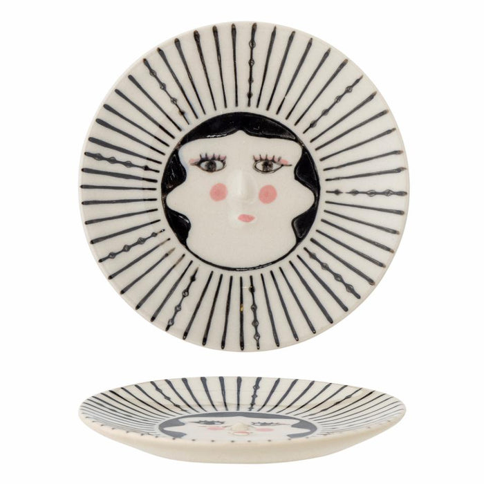 Carolin Plate, Black, Stoneware