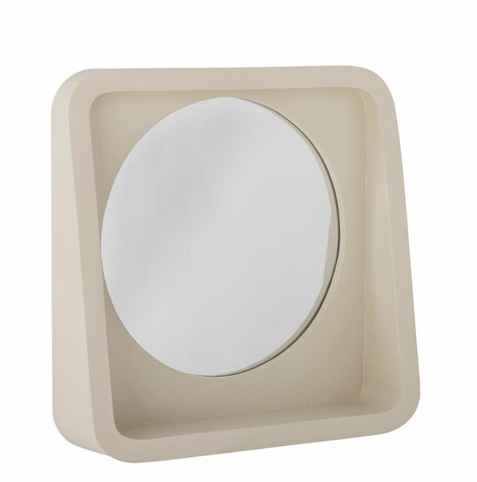 Phoebe Mirror w/Shelf, Nature, Polyresin