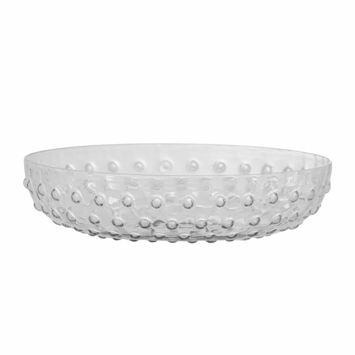 Justina Bowl, Clear, Recycled Glass