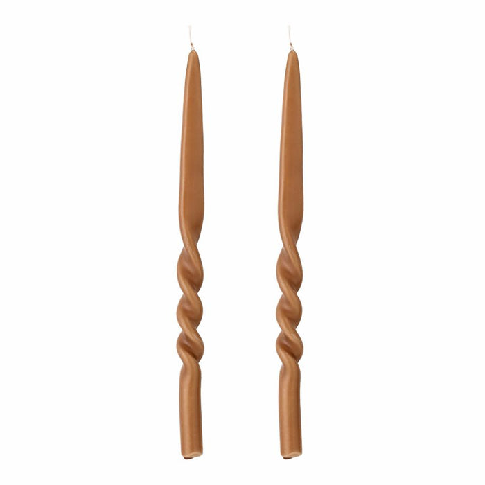 Twist Candle, Brown, Parafin