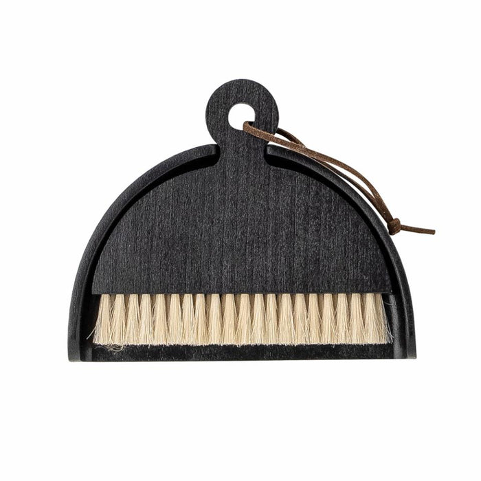 Cleaning Dustpan & Broom, Black, Beech