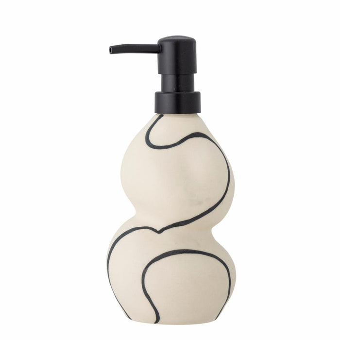 Minna Soap Dispenser, White, Stoneware