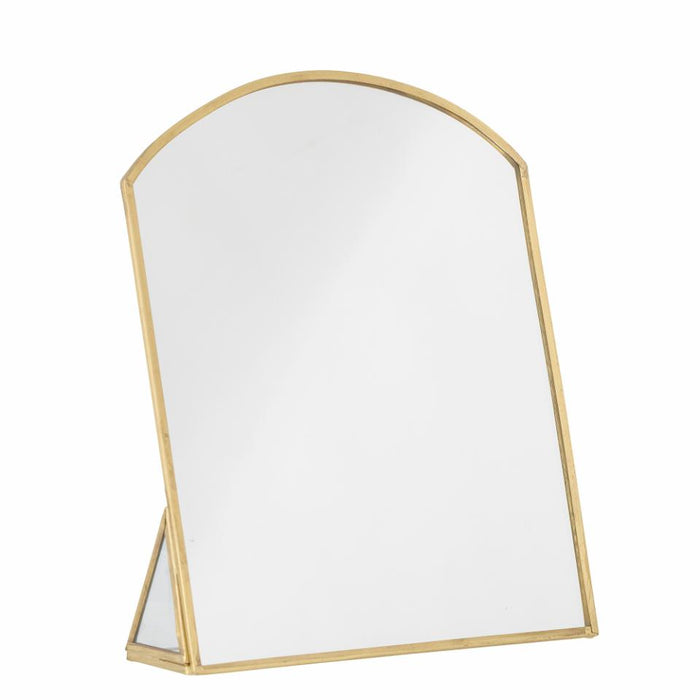 Inge Table Mirror, Brass, Glass