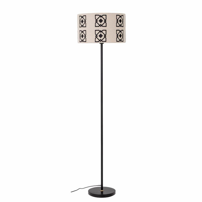 Selita Floor Lamp, Black, Metal