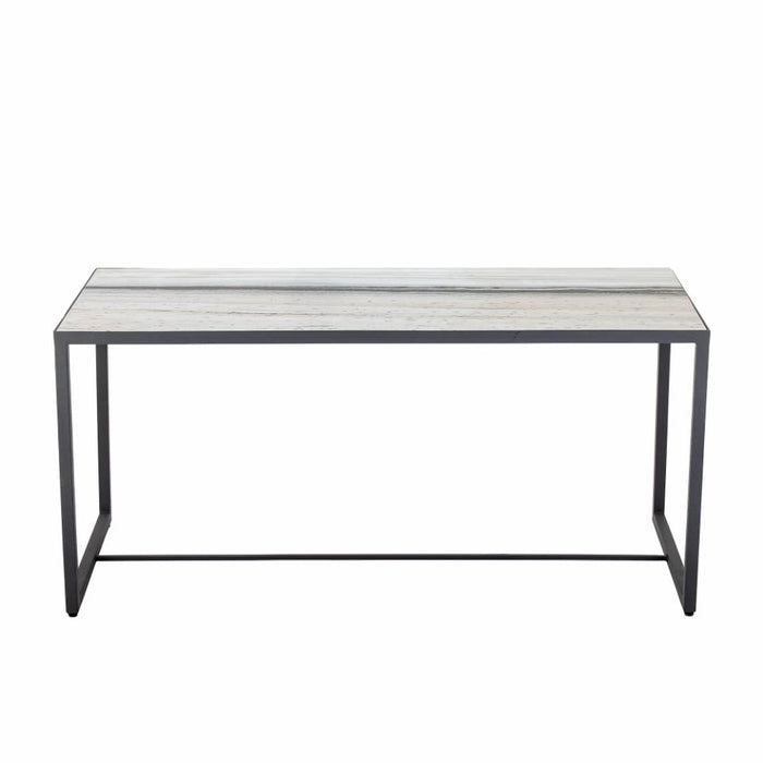 Ines Coffee Table, White, Marble