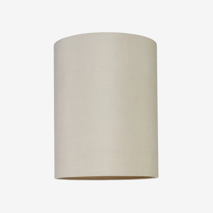 LAMP SHADE RAW SILK SAND W LATTE LINING 30X39 CM